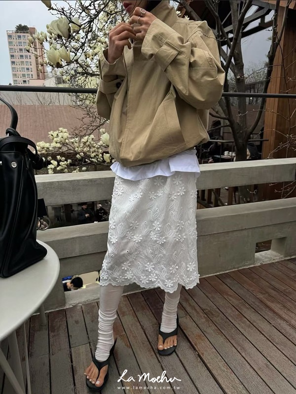 雙扣立領風衣外套